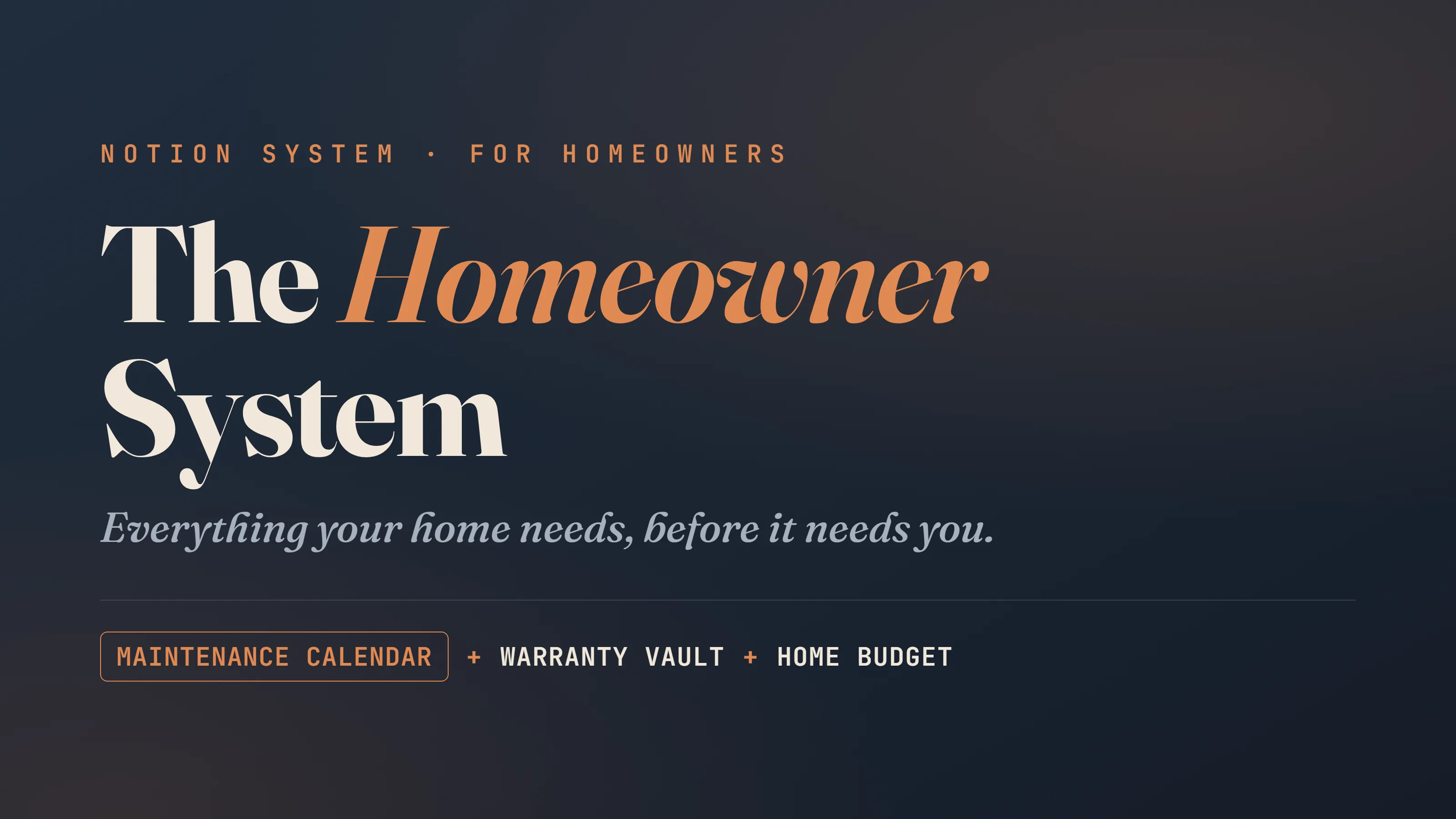 The Homeowner System cover